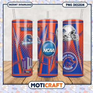 Boise State Broncos NCAA Tumbler Design PNG for Fans