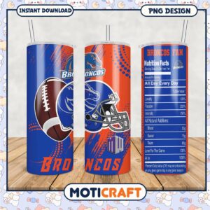 Boise State Broncos Fan Tumbler PNG Design Download