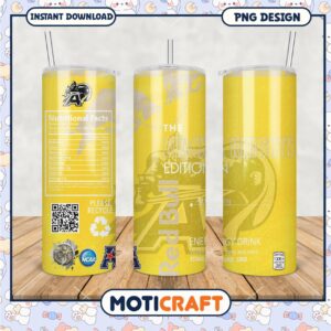 Black Knights Limited Edition Energy Drink Tumbler PNG Design