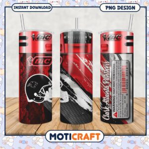 BIC Clark Atlanta Panthers Tumbler Design PNG File