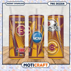 Bethune Cookman Wildcats NCAA Tumbler Design PNG File