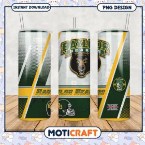 Baylor Bears Tumbler PNG Design Perfect for Fans and Gifts