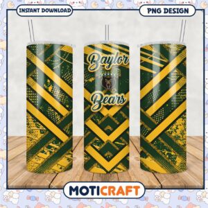 Baylor Bears Tumbler PNG Design for Fans and Gifts