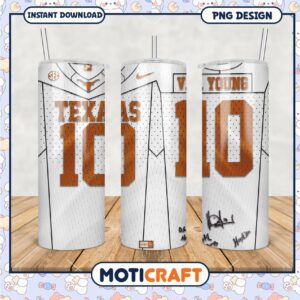 Authentic Texas Longhorns Tumbler Design Featuring V Young