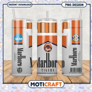 Auburn Tigers Tumbler PNG for NCAA Fans and Alumni Gifts