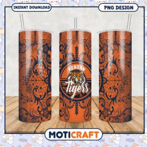 Auburn Tigers Tumbler Design PNG for Fans and Collectors