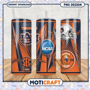 Auburn Tigers NCAA Tumbler PNG Design for Fans and Supporters