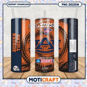Auburn Tigers Limited Edition Tumbler PNG Design