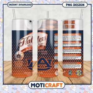 Auburn Tigers Haters Be Gone Tumbler PNG Design Image