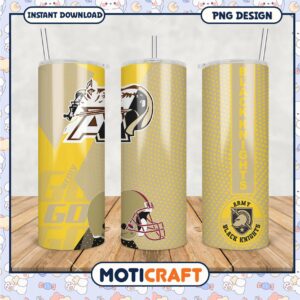 Army Black Knights Tumbler Design Digital Download PNG
