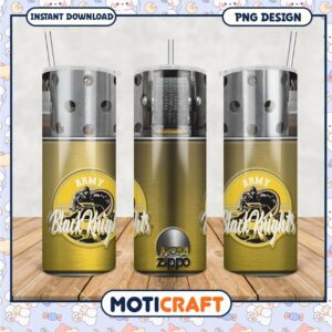 Army Black Knights NCAA Tumbler PNG Design for Fans