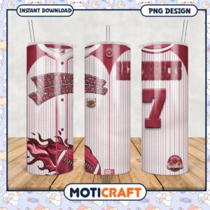 Arkansas Razorbacks Tumbler PNG Digital Download Design