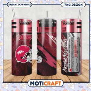 Arkansas Razorbacks Tumbler PNG Design for Fans