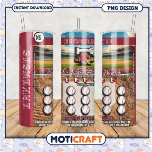 Arkansas Razorbacks Lottery Tumbler PNG Design for Fans