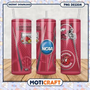 Arkansas Razorbacks NCAA Tumbler PNG Design for Fans Arkansas Razorbacks NCAA Tumbler PNG Design for Fans