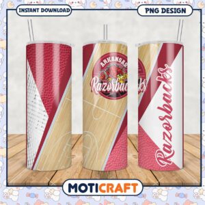 Arkansas Razorbacks Basketball Tumbler PNG Design Arkansas Razorbacks Basketball Tumbler PNG Design