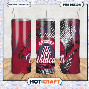 Arizona Wildcats Stanley Tumbler PNG Design for Fans