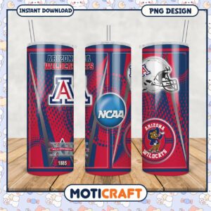 Arizona Wildcats NCAA Tumbler PNG Design for Fans