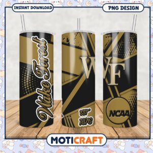 Wake Forest Tumbler PNG Fan Merchandise for NCAA Supporters