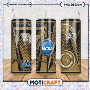 Wake Forest Demon Deacons Tumbler PNG NCAA Merchandise