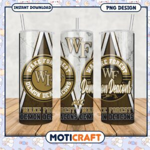 Wake Forest Demon Deacons Tumbler PNG Design Asset Download