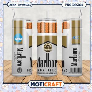 Wake Forest Demon Deacons Tumbler Design PNG File Download