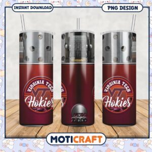 Virginia Tech Hokies Tumbler PNG Image for Fans and Gifts
