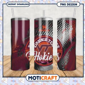 Virginia Tech Hokies Tumbler Design PNG for Fans and Gifts
