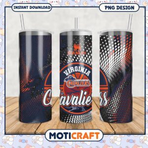 Virginia Cavaliers Tumbler PNG for Sports Fans Gifts
