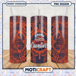 Virginia Cavaliers Tumbler PNG Design for Fans and Collectors