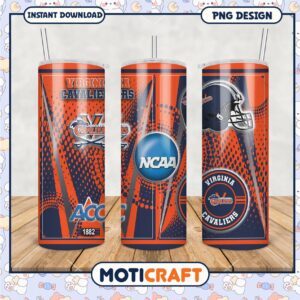 Virginia Cavaliers Tumbler Digital Design for Sports Fans