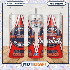 Virginia Cavaliers Tumbler PNG Design for Fans 2023