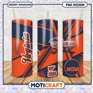 Virginia Cavaliers NCAA Tumbler PNG Design for Fans