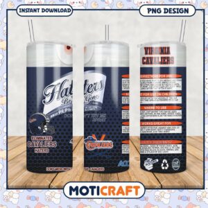 Virginia Cavaliers Haters Be Gone Tumbler PNG Design Asset