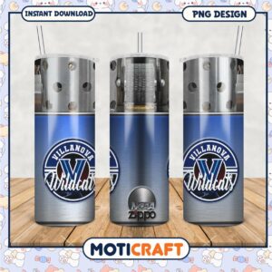Villanova Wildcats Tumbler PNG NCAA Zippo Design Product