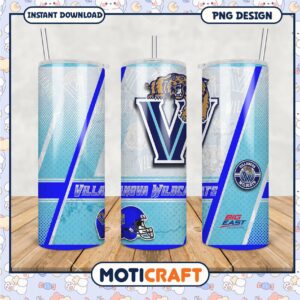 Villanova Wildcats Tumbler Design PNG for Sports Fans