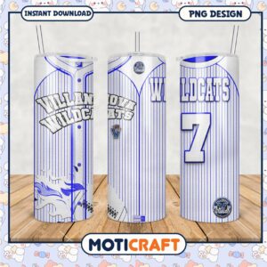 Villanova Wildcats Tumbler PNG College Sports Merchandise