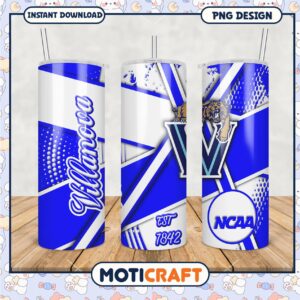 Villanova NCAA Tumbler PNG Design for Drinkware Lovers