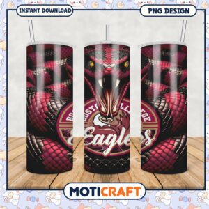 Vibrant Boston College Eagles Tumbler PNG Design Art
