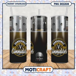 Vanderbilt Commodores Tumbler PNG Design for Fans and Gifts