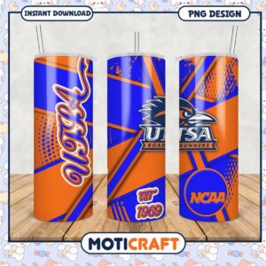 UTSA Roadrunners Tumbler PNG Design for NCAA Fans