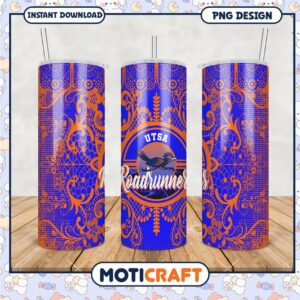 UTSA Roadrunners Tumbler PNG Stylish Unique Design Art