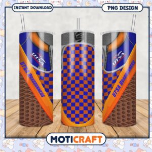 UTSA Roadrunners Tumbler PNG Colorful Design Template