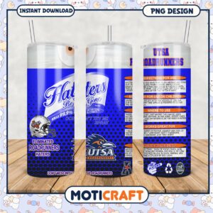UTSA Roadrunners Haters Be Gone Tumbler PNG Design