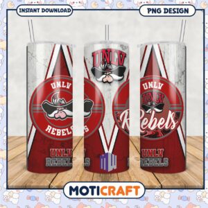UNLV Rebels Tumbler PNG Perfect for Fans and Events