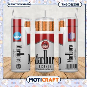 UNLV Rebels Marlboro Tumbler PNG Design for Fans