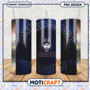 UConn Huskies Connecticut Tumbler PNG Design for Fans