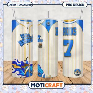 UCLA Bruins Tumbler PNG with Sports Jersey Design Template