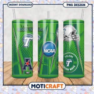 Tulane Green Wave NCAA Tumbler PNG Stylish Fan Gear