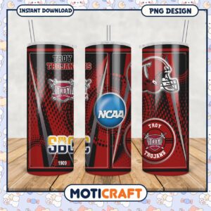 Troy Trojans NCAA Tumbler Design PNG for Fans and Collectors